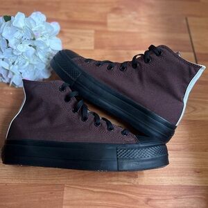 Classic Brown High-Top Sneakers
